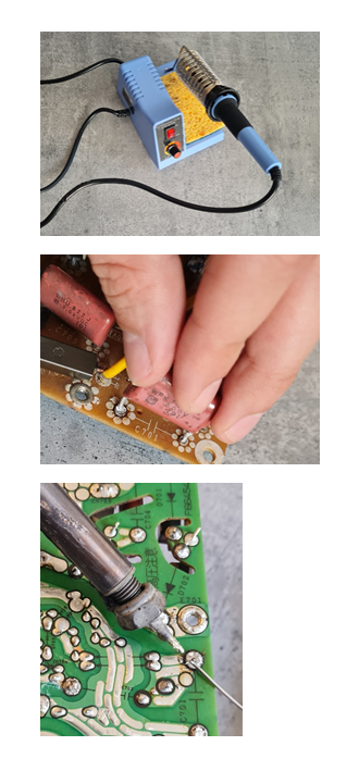 souder un composant traversant